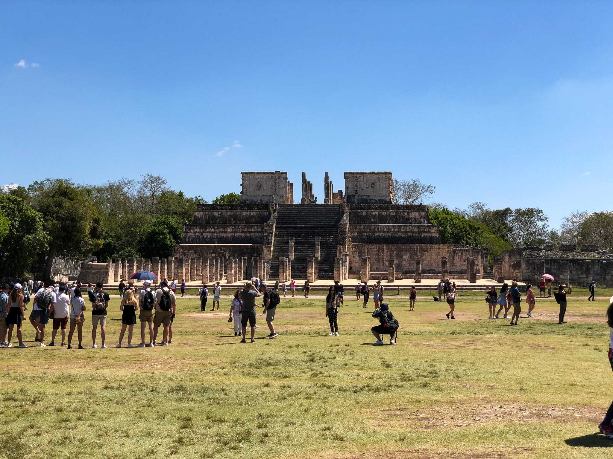 chichen itza temple warriors