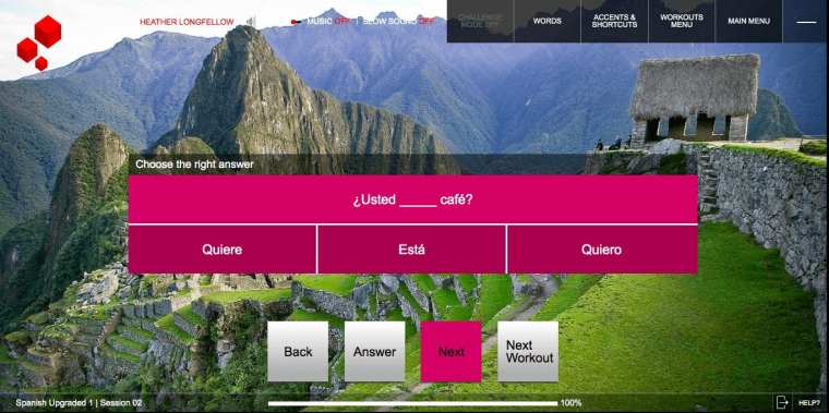 Fluenz Latin American Spanish with Maccu Piccu