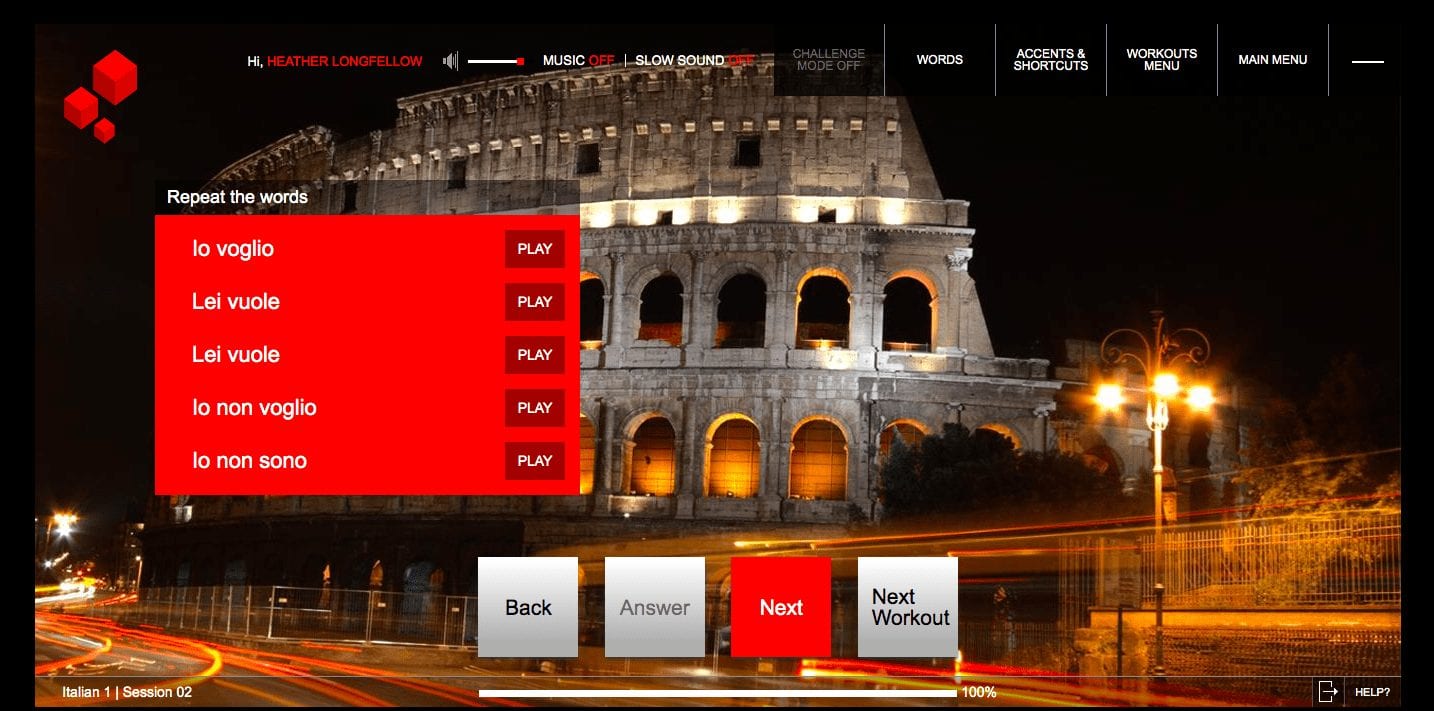 Fluenz Italian with Colosseum